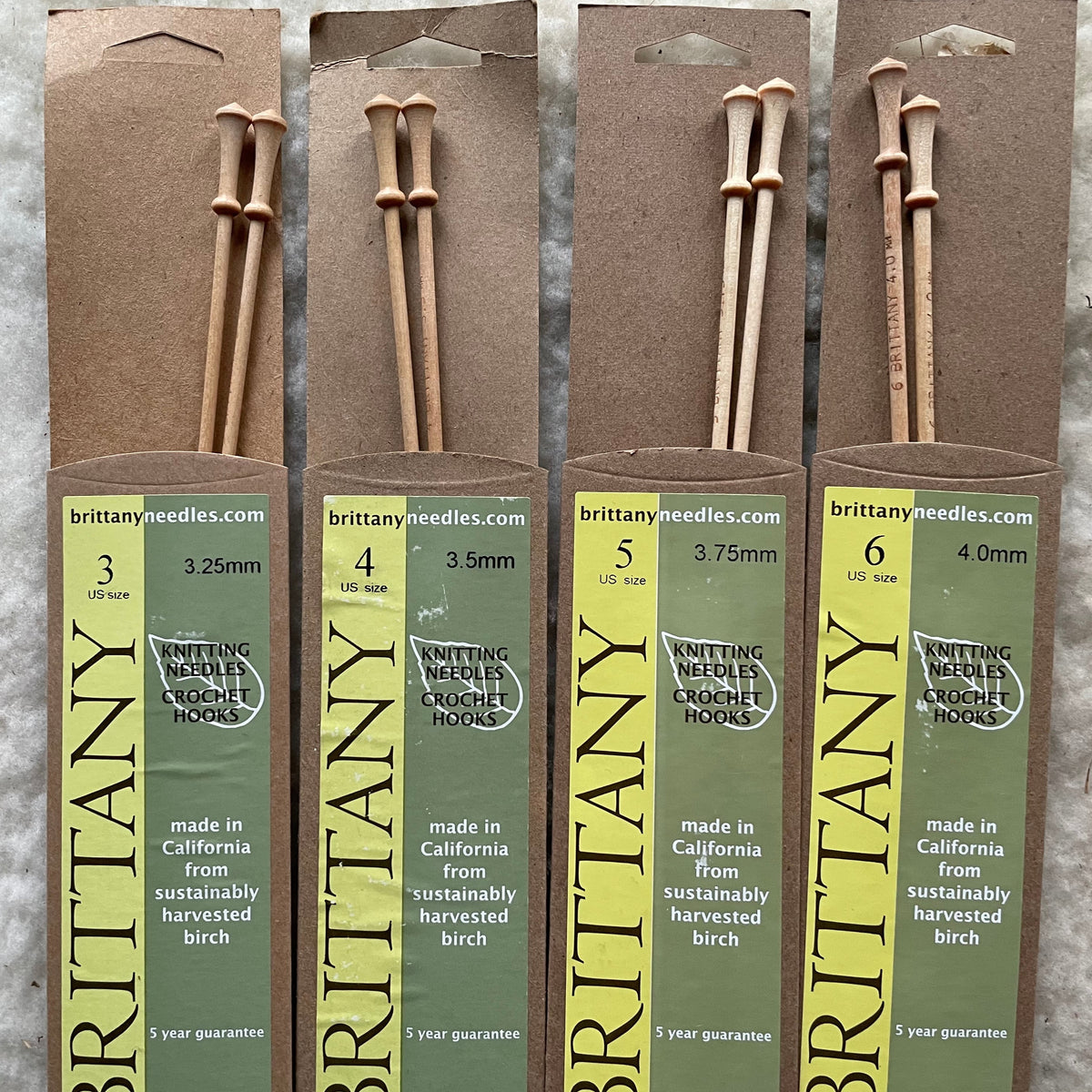 Brittany ~ Size 11 Double Point Knitting Needles 10 - Salty Yarns